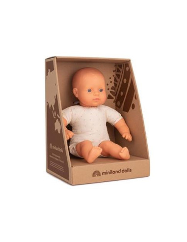 Bébé poupée Miniland corps mou 32cm -...
