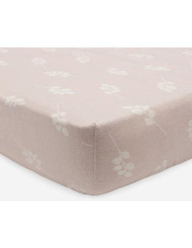 Drap-housse en jersey 60x120cm Twig -...