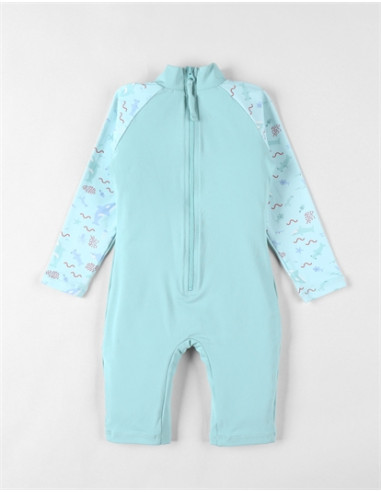 Maillot combinaison UV - Bleu Aqua -...