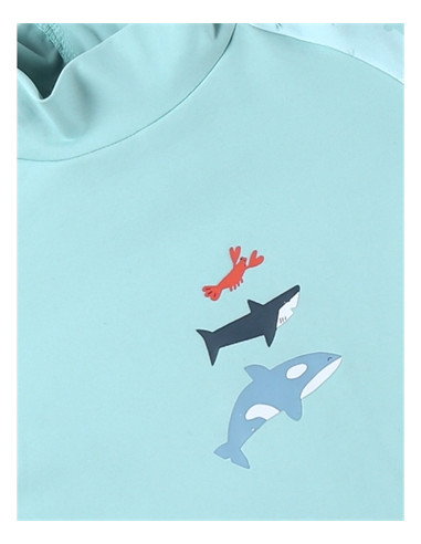 Maillot combinaison UV - Bleu Aqua -...