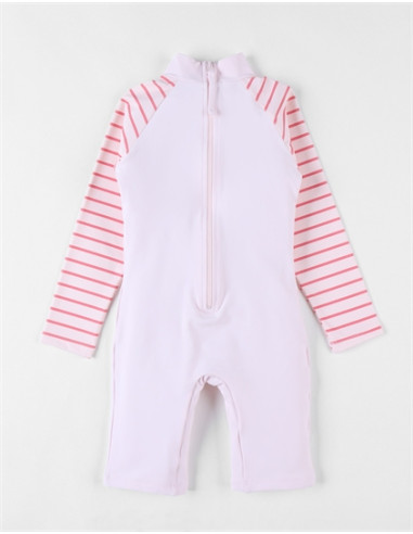 Maillot combinaison UV - Rose fraise...