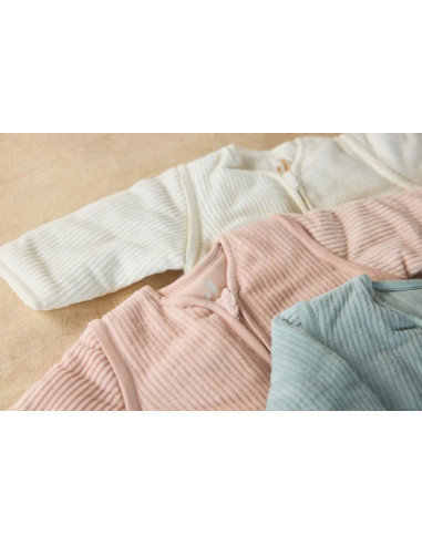 Gigoteuse 110cm Velvet ronde - Rib Ivory