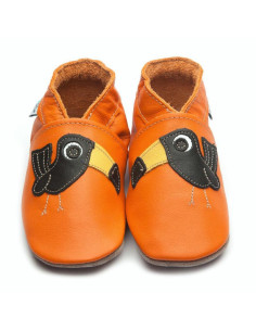 Chaussons en cuir 6-12mois...