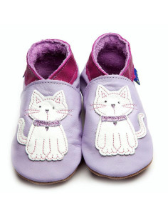 Chaussons en cuir 0-6mois -...