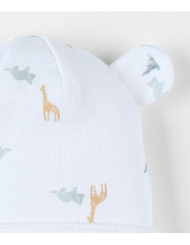 Bonnet en Coton T.0 43cm - Tiga,...