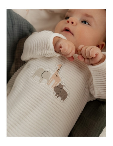 Pyjama Dors-bien en velours côtelé -...