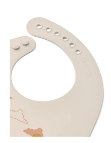 Lot de 2 bavoirs en silicone Tilda -...