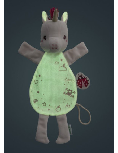 Doudou marionnette phosphorescent -...
