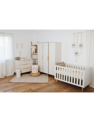 Chambre bébé 3pcs lit 60x120...
