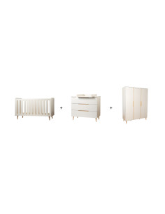 Chambre bébé 3pcs lit...