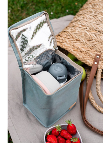 Pochette repas isotherme - Gris Chiné