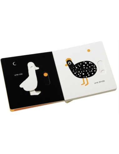 Livre Blanc/Noir - Mes animaux de la...