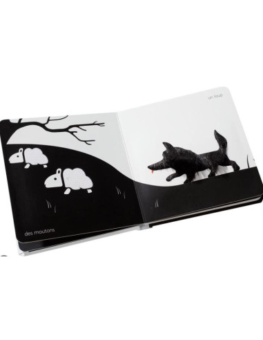 Livre Blanc/Noir - Mes animaux tout doux