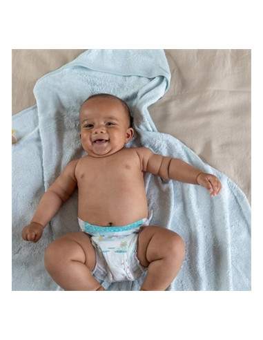 Cape de bain bambou - Riviera Blue