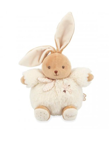 Peluche Lapin Patapouf 17cm - Crème