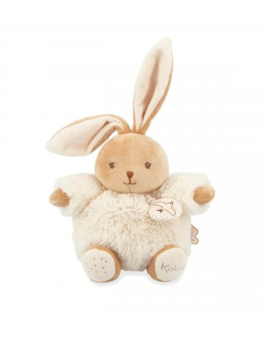Peluche musicale lapin patapouf - Crème