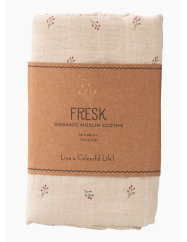 Tetra coton bio 60x70cm lot 2pcs -...