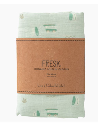 Tetra coton bio 60x70cm lot 2pcs -...