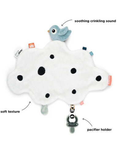 Doudou plat attache-sucette - Happy...