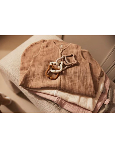 Gigoteuse mousseline 70cm - Biscuit