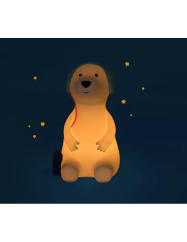 Lampe veilleuse (USB) chien - Puce &...