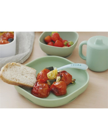 Assiette ventouse silicone - Sage Green