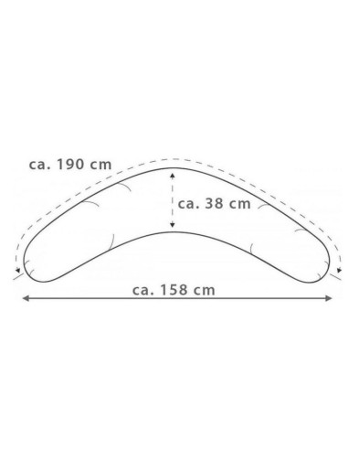 Housse coussin d'allaitement Muslin -...