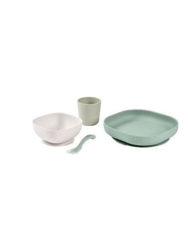 Coffret repas silicone 4 pièces -...