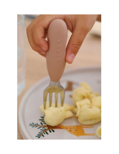 Lot de 2 pré-couverts inox - Praline