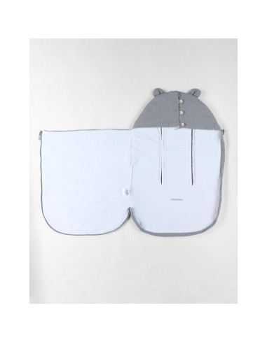 Nid d'ange mousseline/jersey - Kaki