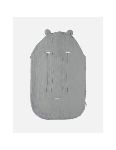 Nid d'ange mousseline/jersey - Kaki