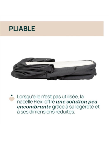 Nacelle Chicco Flexi - Black satin