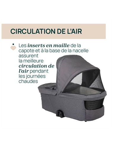 Nacelle Chicco Flexi - Black satin