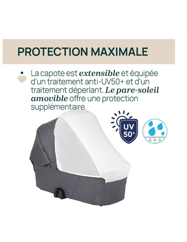 Nacelle Chicco Flexi - Black satin