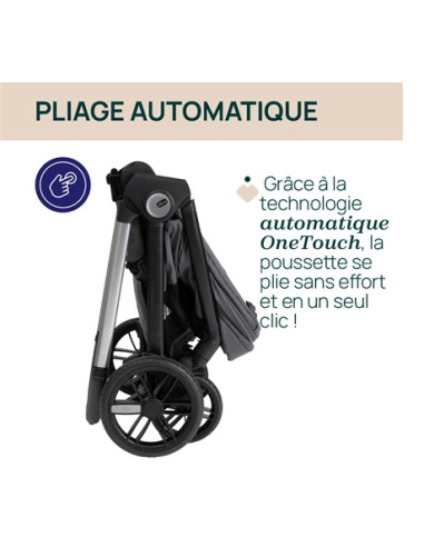 Poussette Chicco Bellagio - Black satin