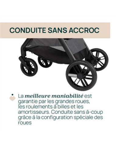 Poussette Chicco Bellagio - Black satin