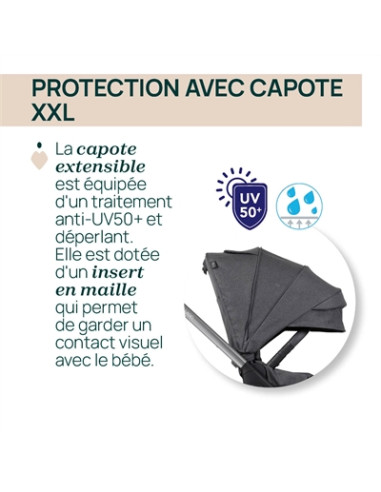 Poussette Chicco Bellagio - Black satin