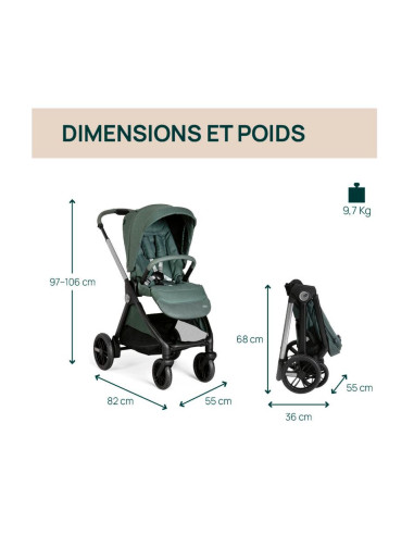 Poussette Chicco Bellagio - Fir Tree