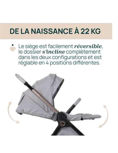 Poussette Chicco Bellagio - Lunar Rock