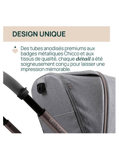 Poussette Chicco Bellagio - Lunar Rock