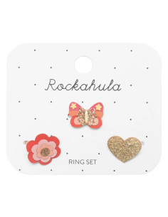 Set de 3 Bagues - Papillon...