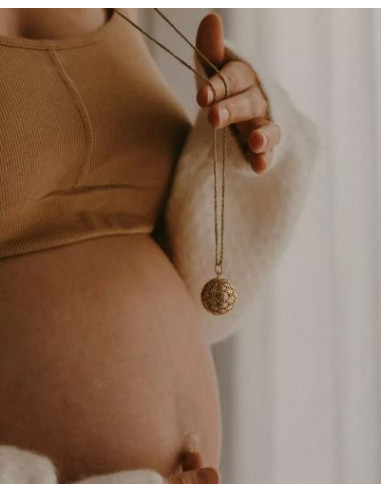 Bola de grossesse Fleur de Vie Jaune...