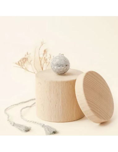 Bola de grossesse Fleur de Vie Argent...