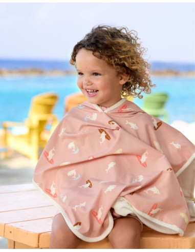 Poncho anti-UV -  Dolphin Peach