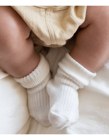 Chaussettes côtelées en bambou -...