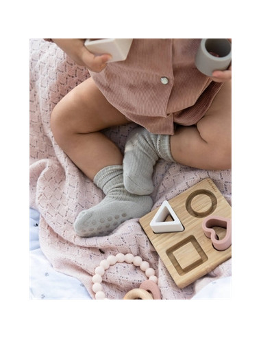 Chaussettes côtelées en bambou...