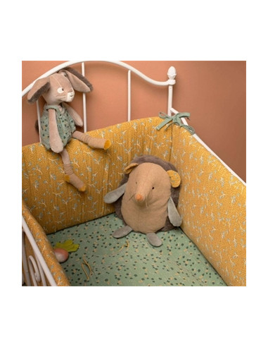 Drap housse 70x140cm Sauge - Trois...