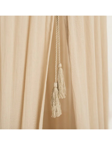 Ciel de lit coton bio - Beige