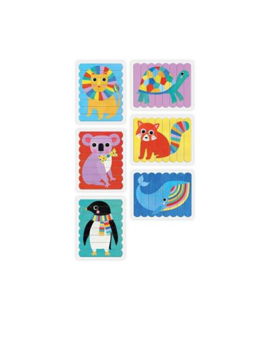 Puzzle Sticks - Animaux du Monde