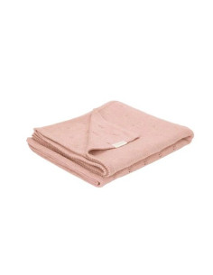 Couverture tricot pointelle...